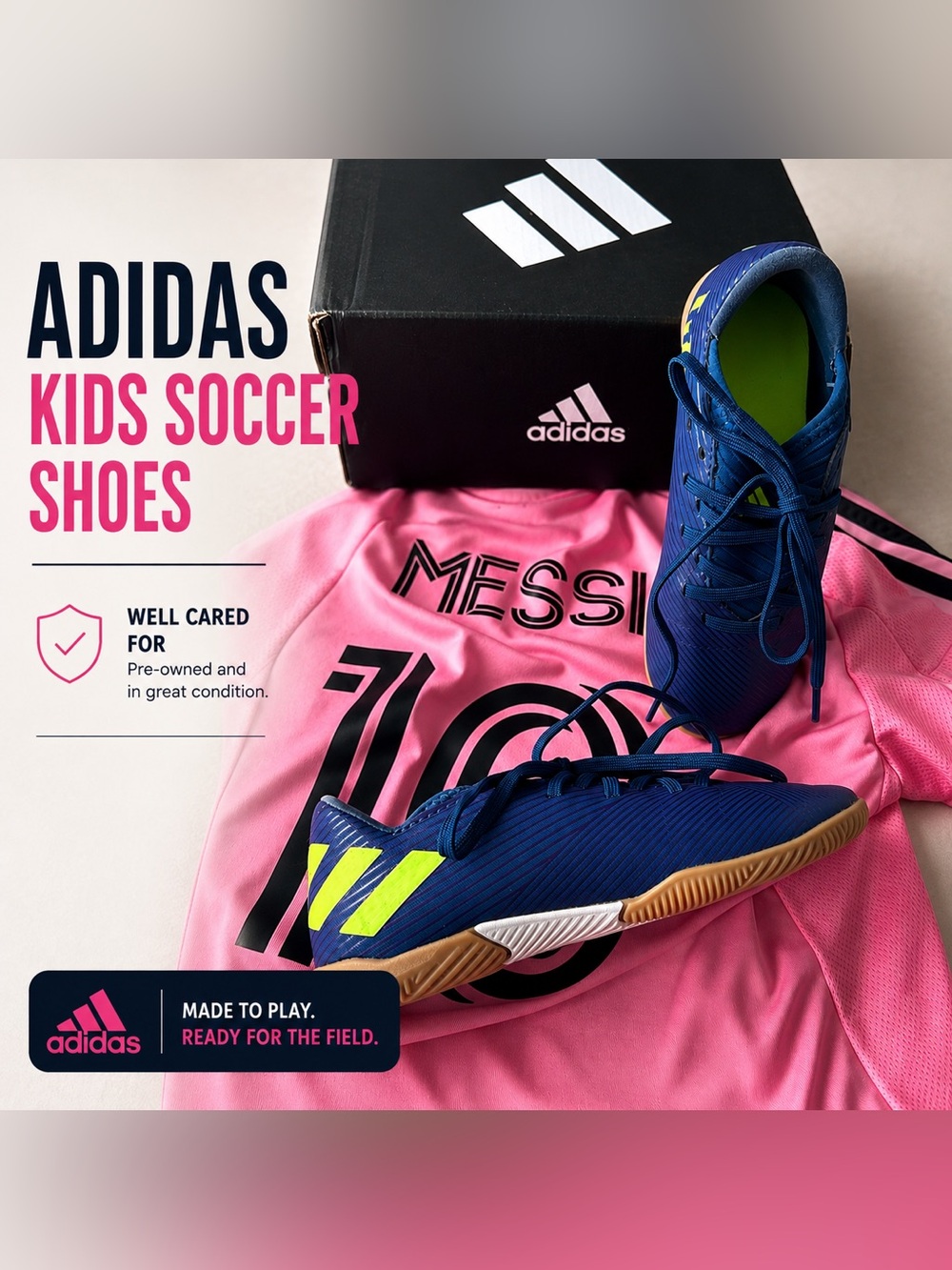 Adidas Nemeziz Messi 19.3 Indoor Soccer boots size 13 little kids